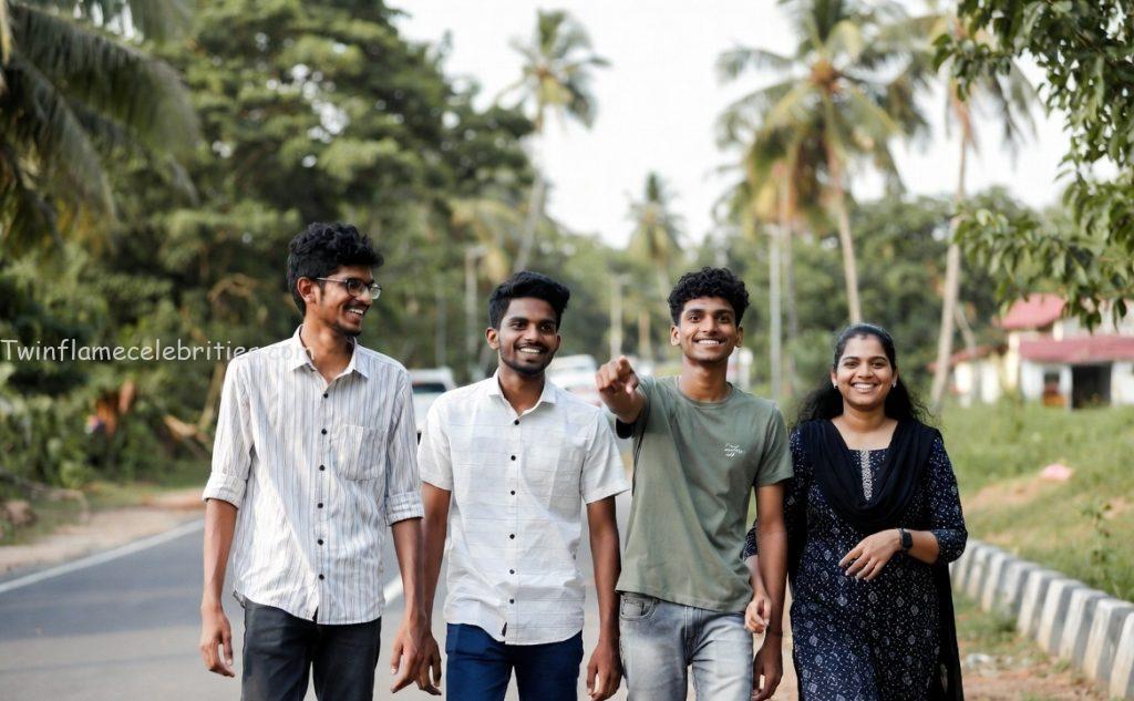 Group of youth in Kerala practicing travel safety together